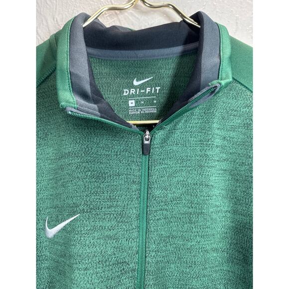 Nike Shirt Mens Green 1/4 Zip Dri-Fit Athleisure Performance Workout Gym Size M - Picture 3 of 5